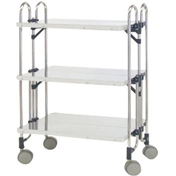 ステンレス製 重量用折りたたみ式ワゴン - トクヤマ