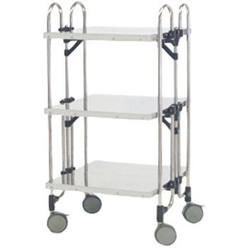 ステンレス製 重量用折りたたみ式ワゴン - トクヤマ