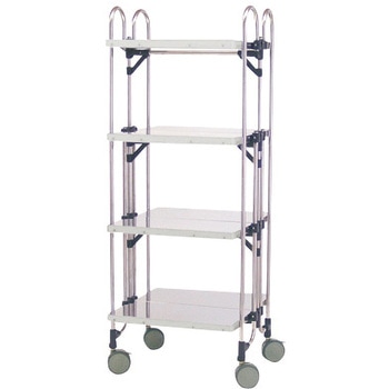 ステンレス製 重量用折りたたみ式ワゴン トクヤマ