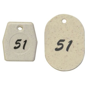 クロークチケット 白 光