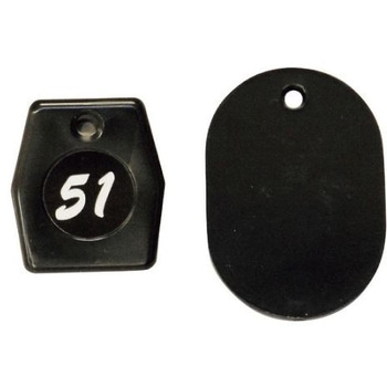 クロークチケット 黒 光