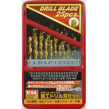 TRAD チタンドリルセット TTSシリーズ 三共コーポレーション