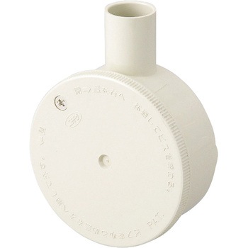 R161WHW 露出用丸型ボックス(ワンタッチ式) 日動電工 26304523