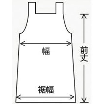 マイティクロス(R)エプロン 胸当て 首掛け アイレット仕様 E2001シリーズ ワコウ