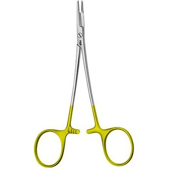 超硬チップ付持針器剪刀 スムースジョウ 12.5cm ビー・ブラウンエースクラップ