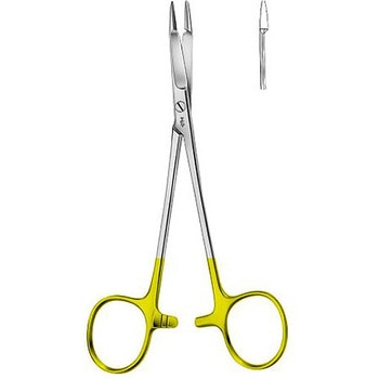 超硬チップ付持針器剪刀 全長14.5cm ビー・ブラウンエースクラップ