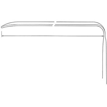 扁平鈎 ミューラー 220×40mm 全長250mm ビー・ブラウンエースクラップ