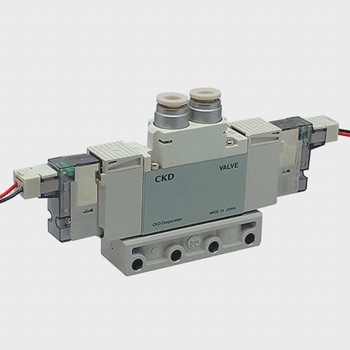 パイロット式5ポート空圧バルブ ダイレクト配管 4GA Rシリーズ CKD