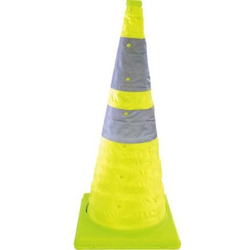 NOBI-CORN 蛍光イエロー 伸縮式 グリーンクロス