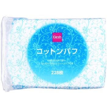 Clesh コットンパフ 228枚入 スズラン