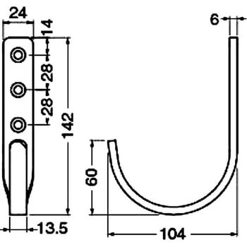 ステンレス製大型フック MIZUKAMI(水上)