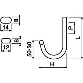 ステンレス製J形フック 水上(MIZUKAMI) フック(吊り金具) 【通販