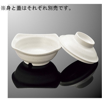 角丸小鉢 蓋 粉引 - 国際化工
