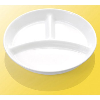 三つ仕切皿 ホワイトピア 国際化工