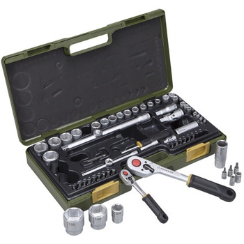65点・マルチソケットレンチセット インチ 1/2" + 1/4" PROXXON(プロクソン)