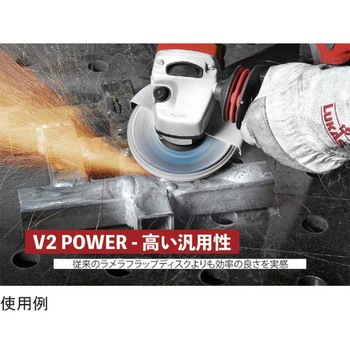 セラミックフラップディスク 100Φ ZK 10枚入 - LUKAS