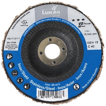 セラミックフラップディスク 100Φ セラミック4x 10枚入 LUKAS