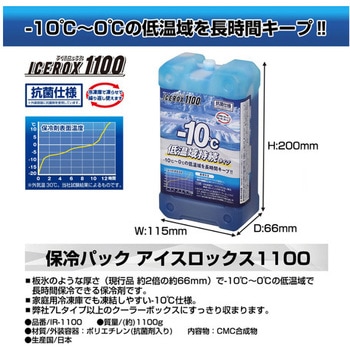 保冷パック アイスロックス1100 JEJアステージ