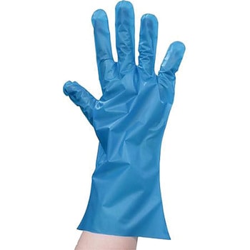 ポリエチグローブeco外エンボス ブルー No.433シリーズ サンフラワー