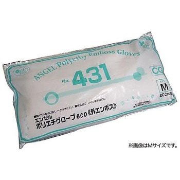 ポリエチグローブeco外エンボス クリア No.431シリーズ サンフラワー