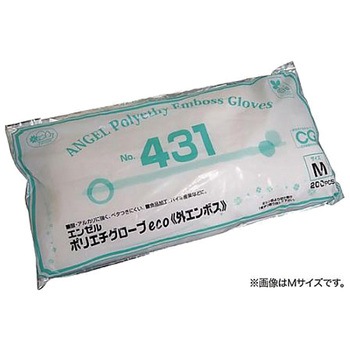 ポリエチグローブeco外エンボス クリア No.431シリーズ - サンフラワー