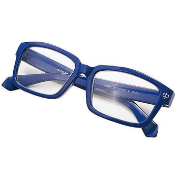 老眼鏡 中度 +2.5 単品ブルー ミワックス