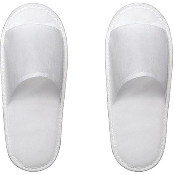 不織布スリッパ 袋入り ホワイト 10足入 サンワ