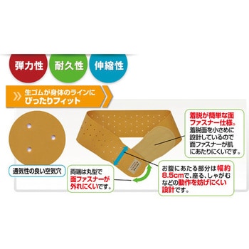 しっかり骨盤支える生ゴムベルト ベージュ セルヴァン