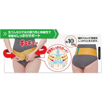 しっかり骨盤支える生ゴムベルト ベージュ セルヴァン