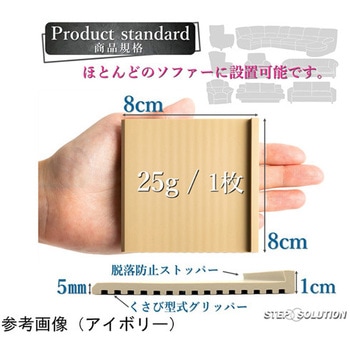 ソファー用 滑り止め魔法マット 4枚セット SSシリーズ ステップソリューション