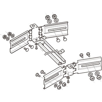 子桁付水平自在継ぎ金具 ネグロス電工