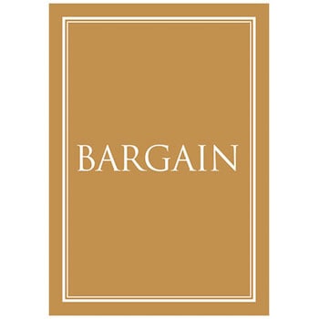 明朝体 BARGAIN ポップ・ポスター おしゃれEXPO