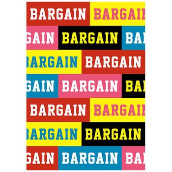 テープ柄 BARGAIN ポップ・ポスター おしゃれEXPO