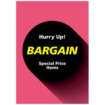 サークル BARGAIN ポップ・ポスター おしゃれEXPO