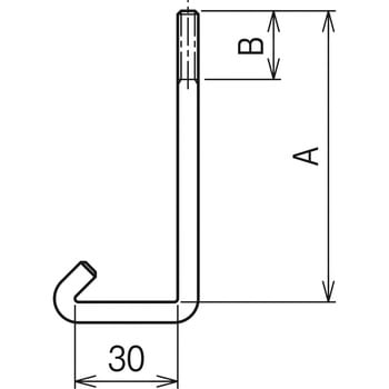 カバークランプ用フックボルト ネグロス電工