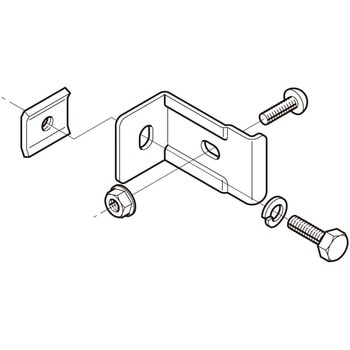 立上りラック支持金具 ネグロス電工