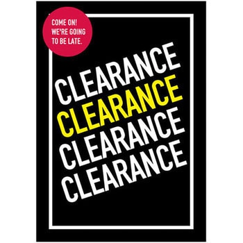 CLEARANCE(黒) ポップ・ポスター おしゃれEXPO