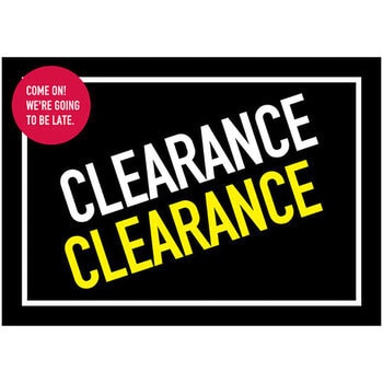CLEARANCE(黒) ポップ・ポスター おしゃれEXPO