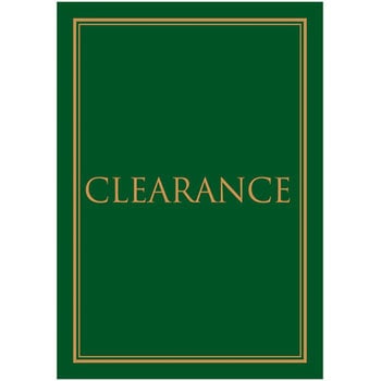 明朝体 CLEARANCE(緑) ポップ・ポスター おしゃれEXPO