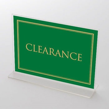明朝体 CLEARANCE(緑) ポップ・ポスター おしゃれEXPO