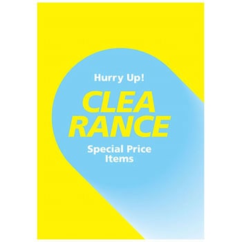 サークル CLEARANCE ポップ・ポスター おしゃれEXPO