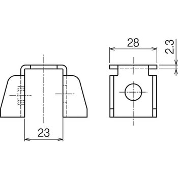 HB1U吊り金具用横揺れ補強金具(H形鋼用) ネグロス電工