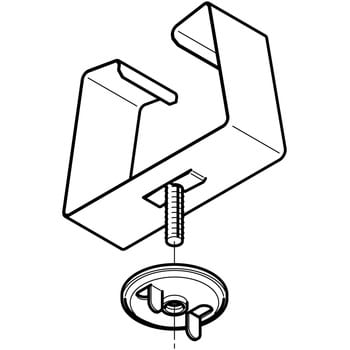 開口上向き用器具取付金具 ネグロス電工 レースウェイ用部材 【通販モノタロウ】