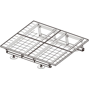 乾式基礎対応太陽電池アレイ用架台 ネグロス電工 太陽光発電関連部材