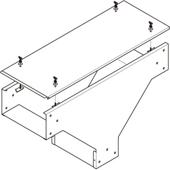 立下り用垂直T形分岐ダクト ネグロス電工