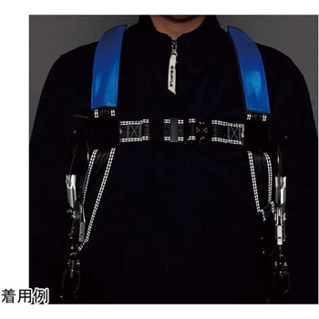 フルハーネス用反射ベルト 200×130mm 2枚1組 日本緑十字社