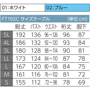 防塵ツナギ服 FT192C 東洋リントフリー