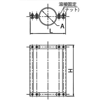 掃除口用継手金具 電気亜鉛メッキ EA440Cシリーズ エスコ