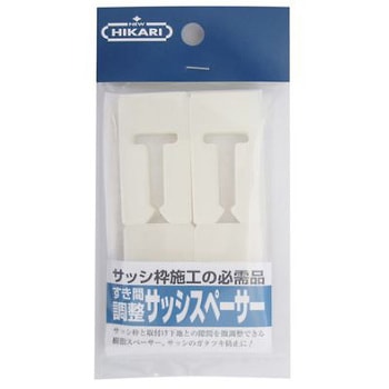 サッシスペーサー 20枚簡易溶着×4個 27×10×50mm エスコ