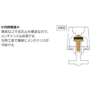 衛生コック EA468BYシリーズ エスコ